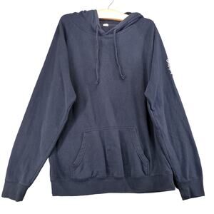 FedEx Supply Chain Uniform Hoodie Mens Size XL Blue Pullover Graphic Logo